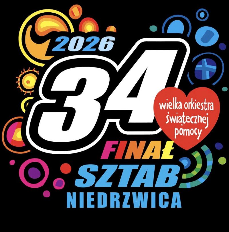 Logo 34. Finału WOŚP Niedrzwica Duża