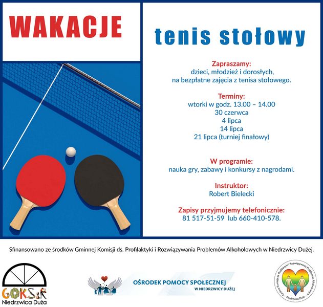 wakacje tenis