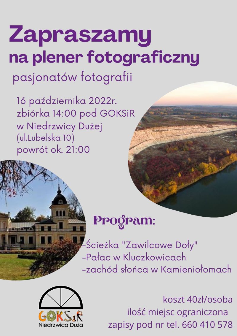 plener fotograficzny plakat