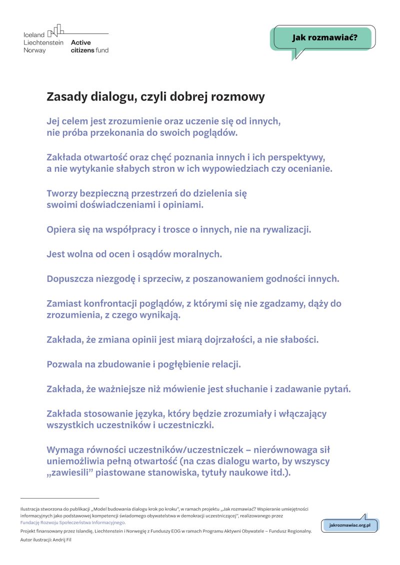 zasady dialogu