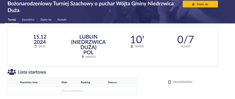 turniej szachowy