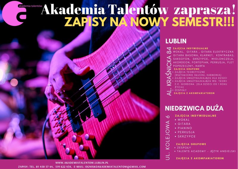 Plakat Akademii Talentów Plakat Akademii Talentów