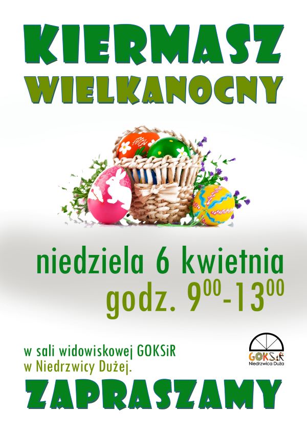 Plakat kiermaszu wielkanocnego